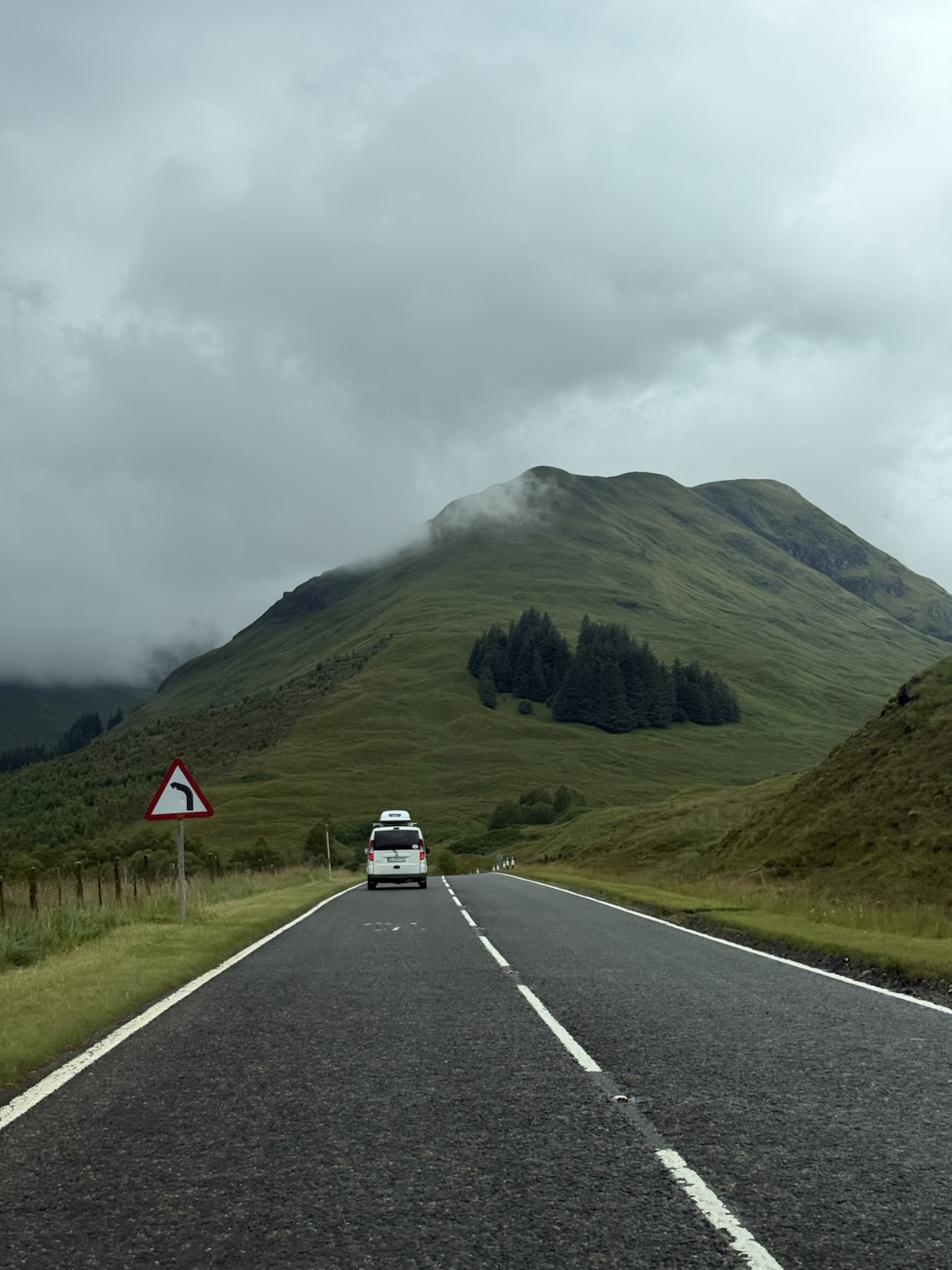 A road into the Scottish Highlands