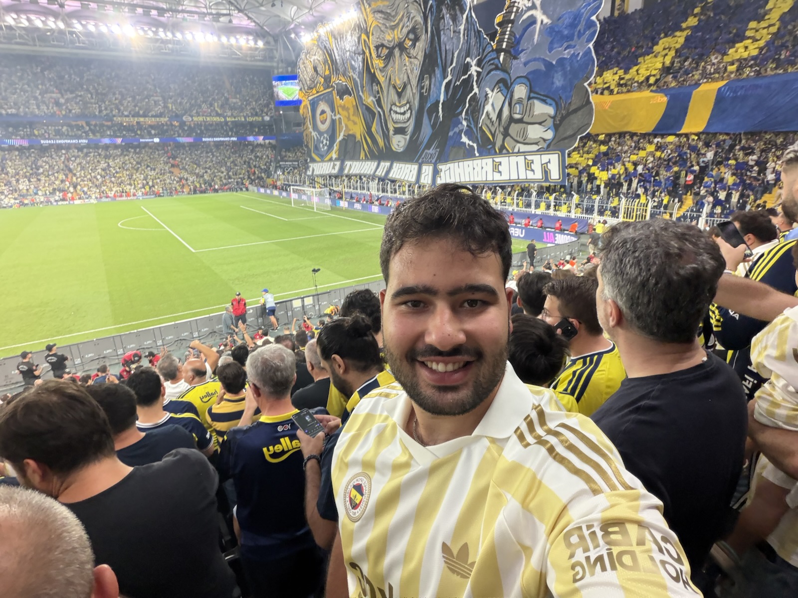 At a Fenerbahçe match in Istanbul