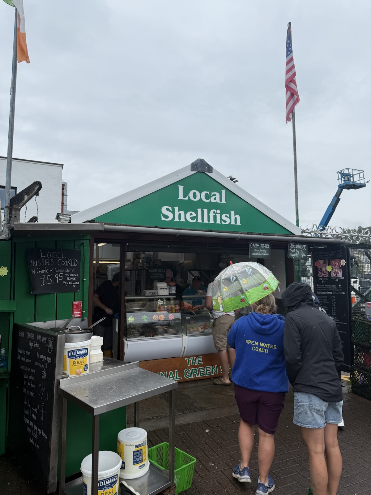 The Local Shellfish hut in Oban